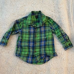 Baby Gap Button Down Flannel Shirt 12-18M